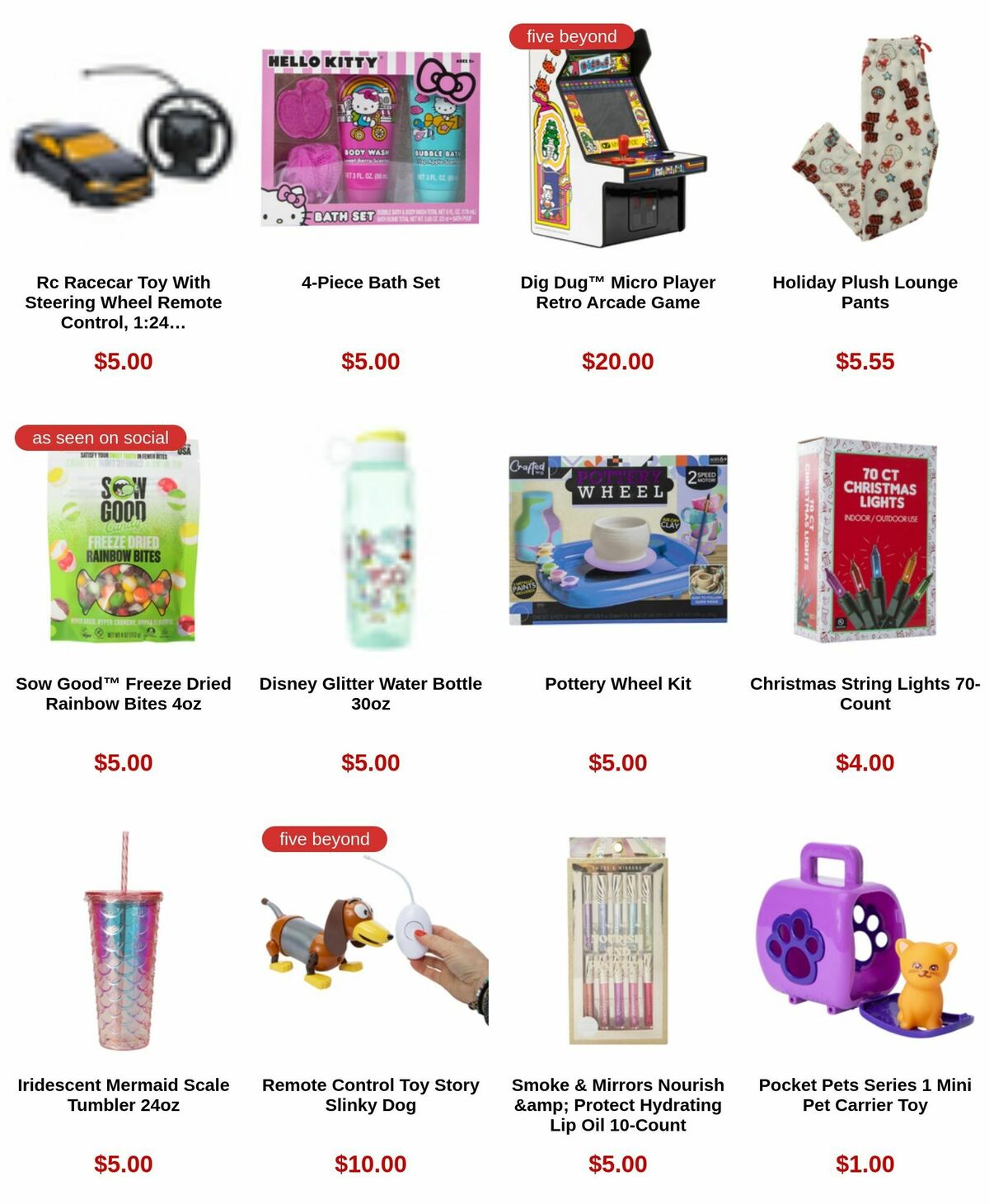 Five Below Black Friday Weekly Ad from November 23