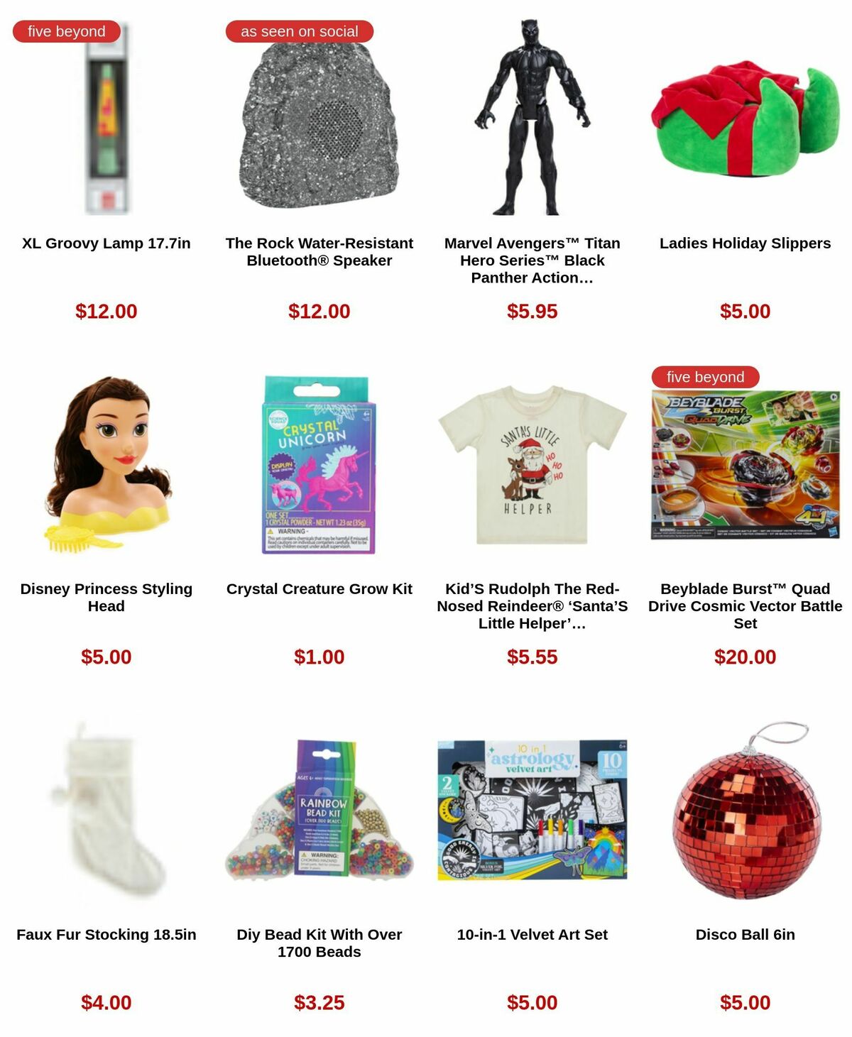 Five Below Black Friday Weekly Ad from November 23
