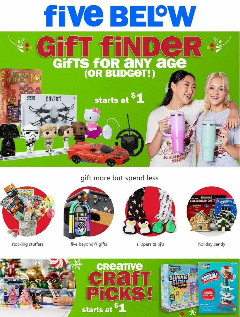 Five Below Weekly Ad from December 19