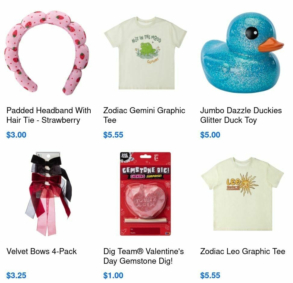 Five Below Valentine's Day Weekly Ad from January 31