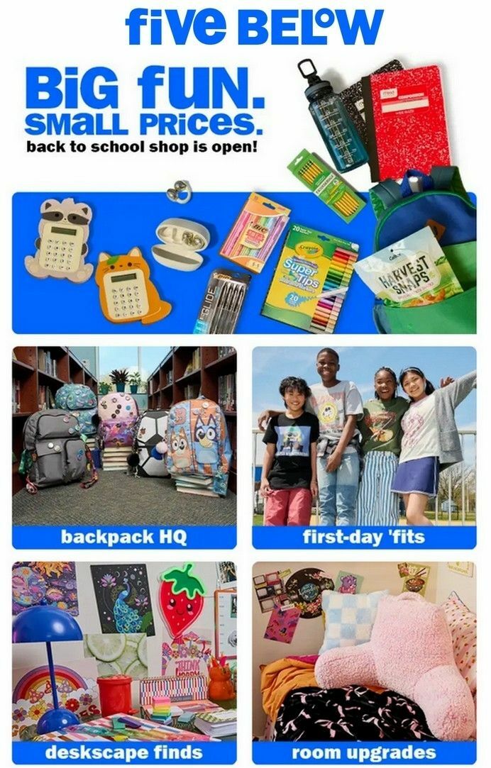 Five Below Weekly Ad from July 8