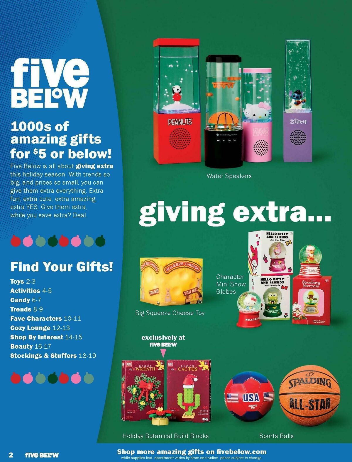 Five Below Weekly Ad from November 1
