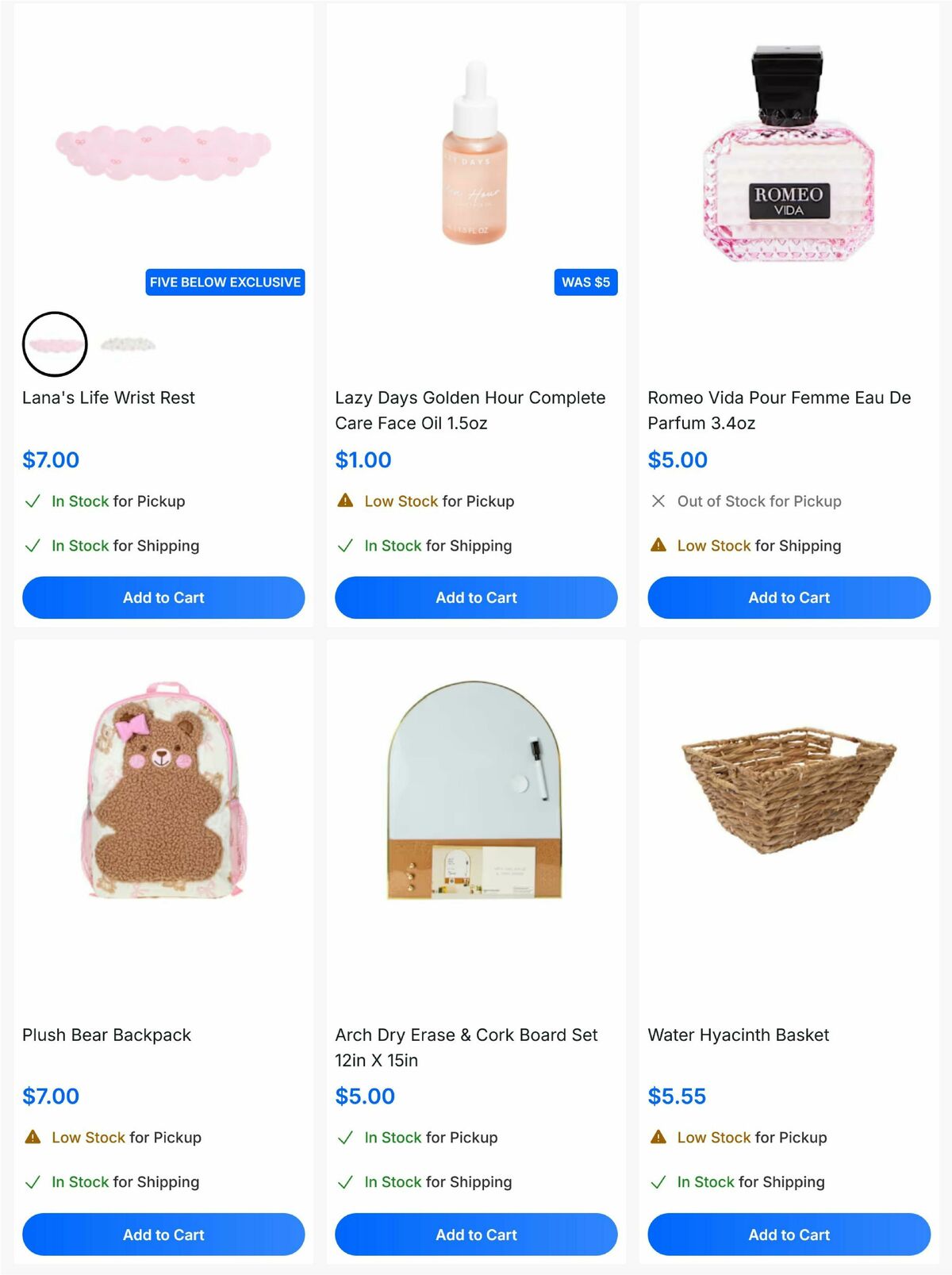 Five Below Weekly Ad from August 6