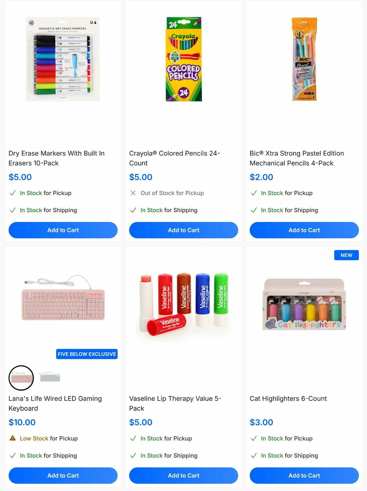 Five Below Weekly Ad from August 6