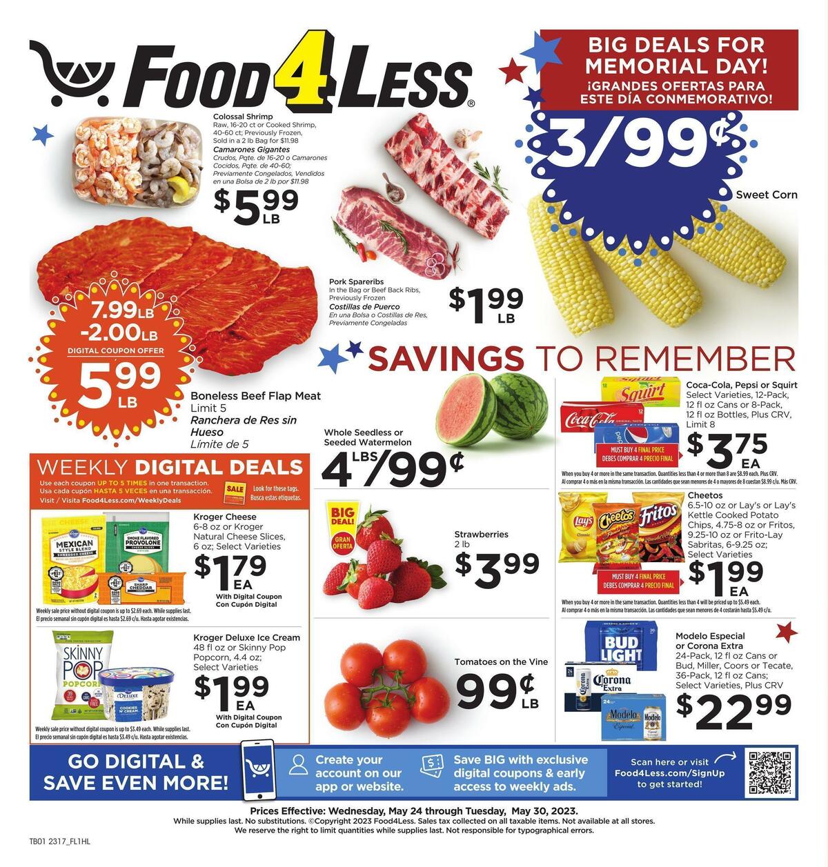 Food 4 Less Weekly Ad from May 24