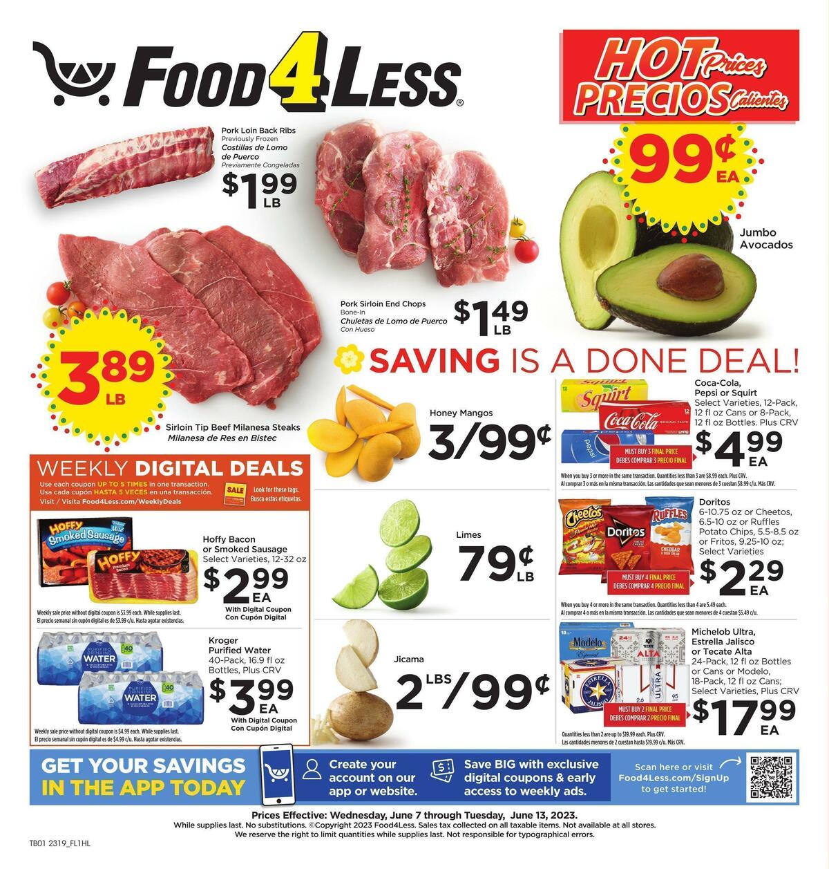 Food 4 Less Weekly Ad from June 7