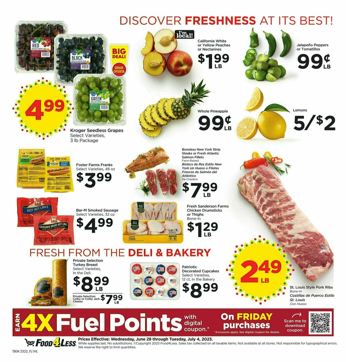 Food 4 Less Weekly Ad from June 28
