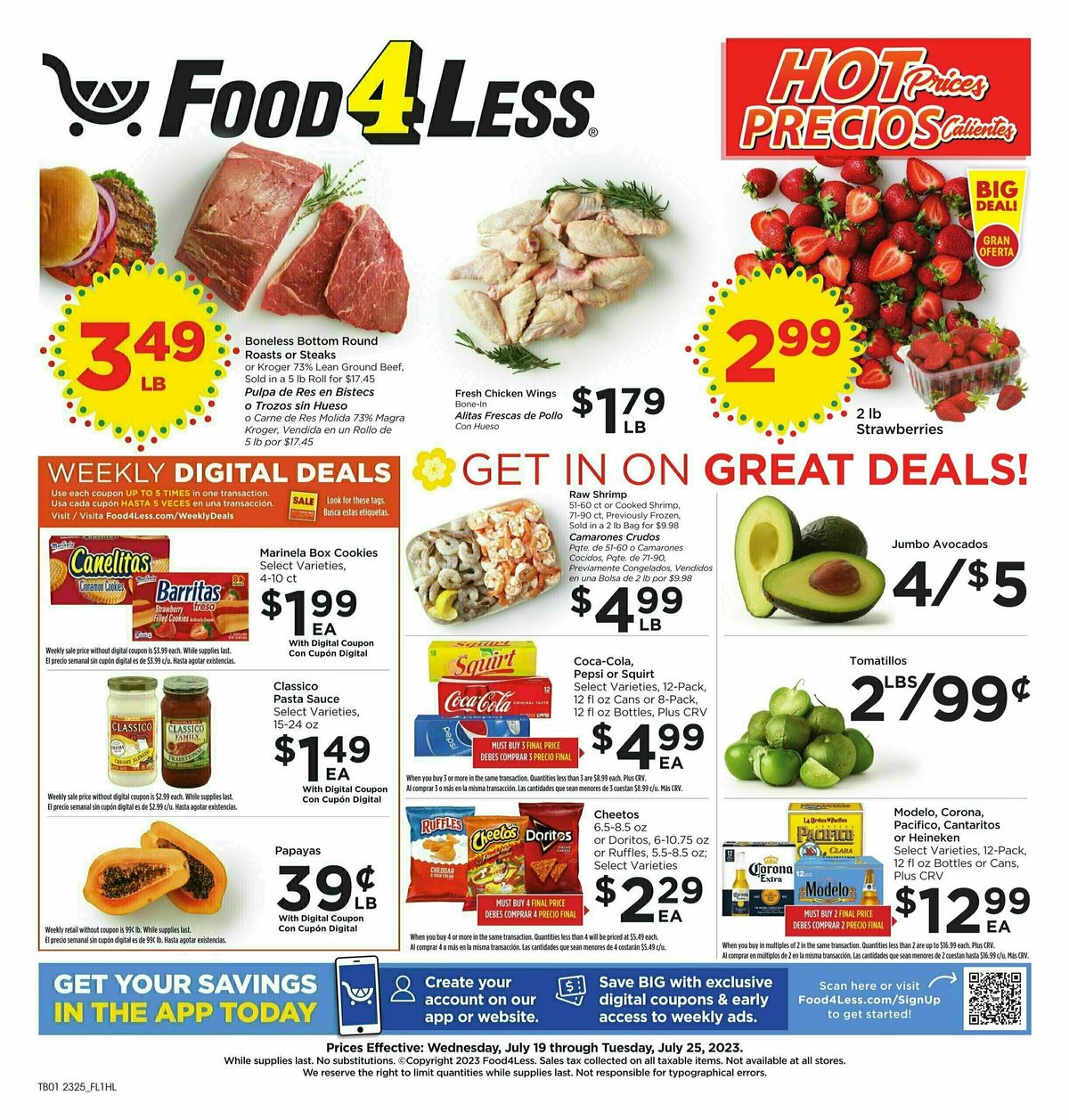 Food 4 Less Weekly Ad from July 19