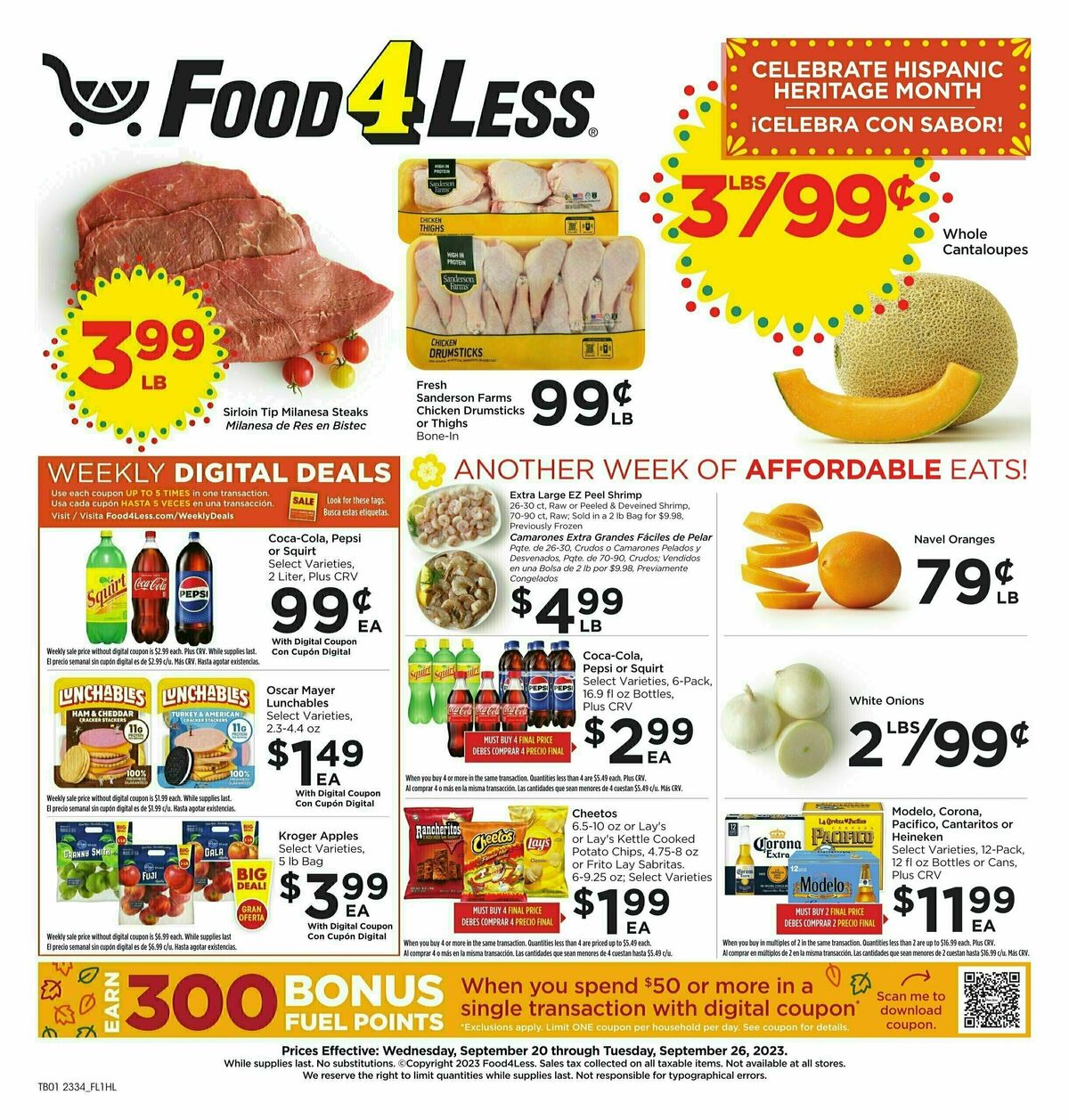 Food 4 Less Weekly Ad from September 20