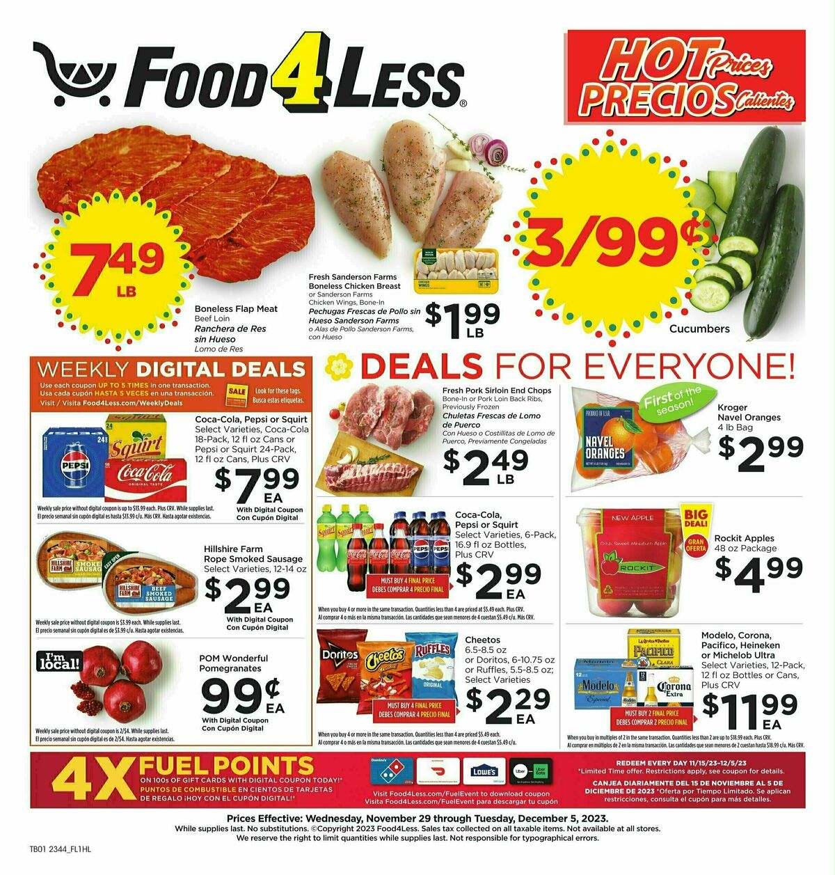 Food 4 Less Weekly Ad from November 29