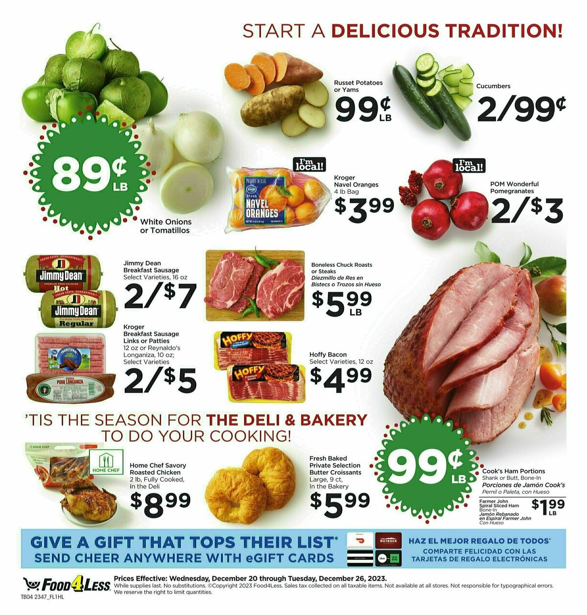 Food 4 Less Weekly Ad from December 20