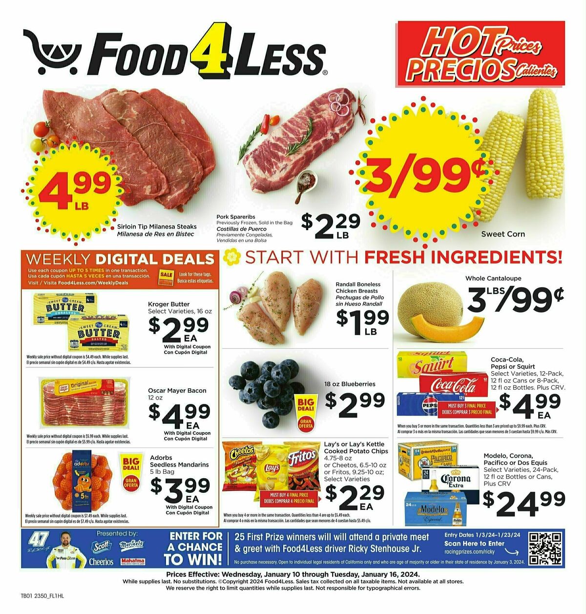 Food 4 Less Weekly Ad from January 10