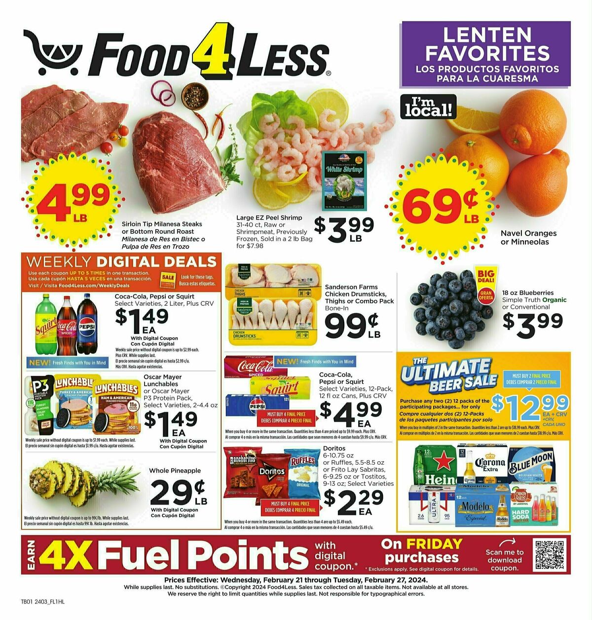 Food 4 Less Weekly Ad from February 21