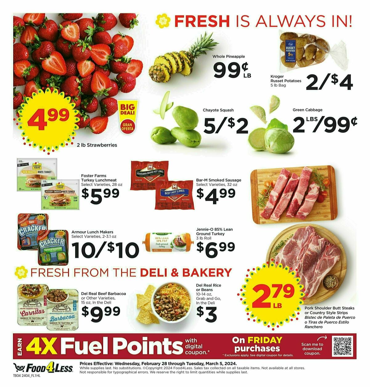 Food 4 Less Weekly Ad from February 28