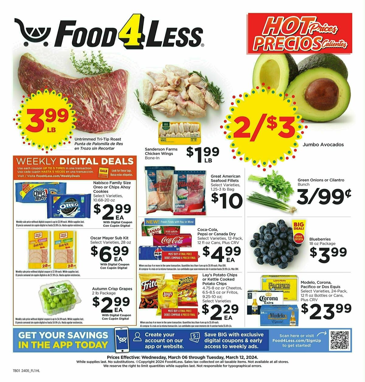Food 4 Less Weekly Ad from March 6