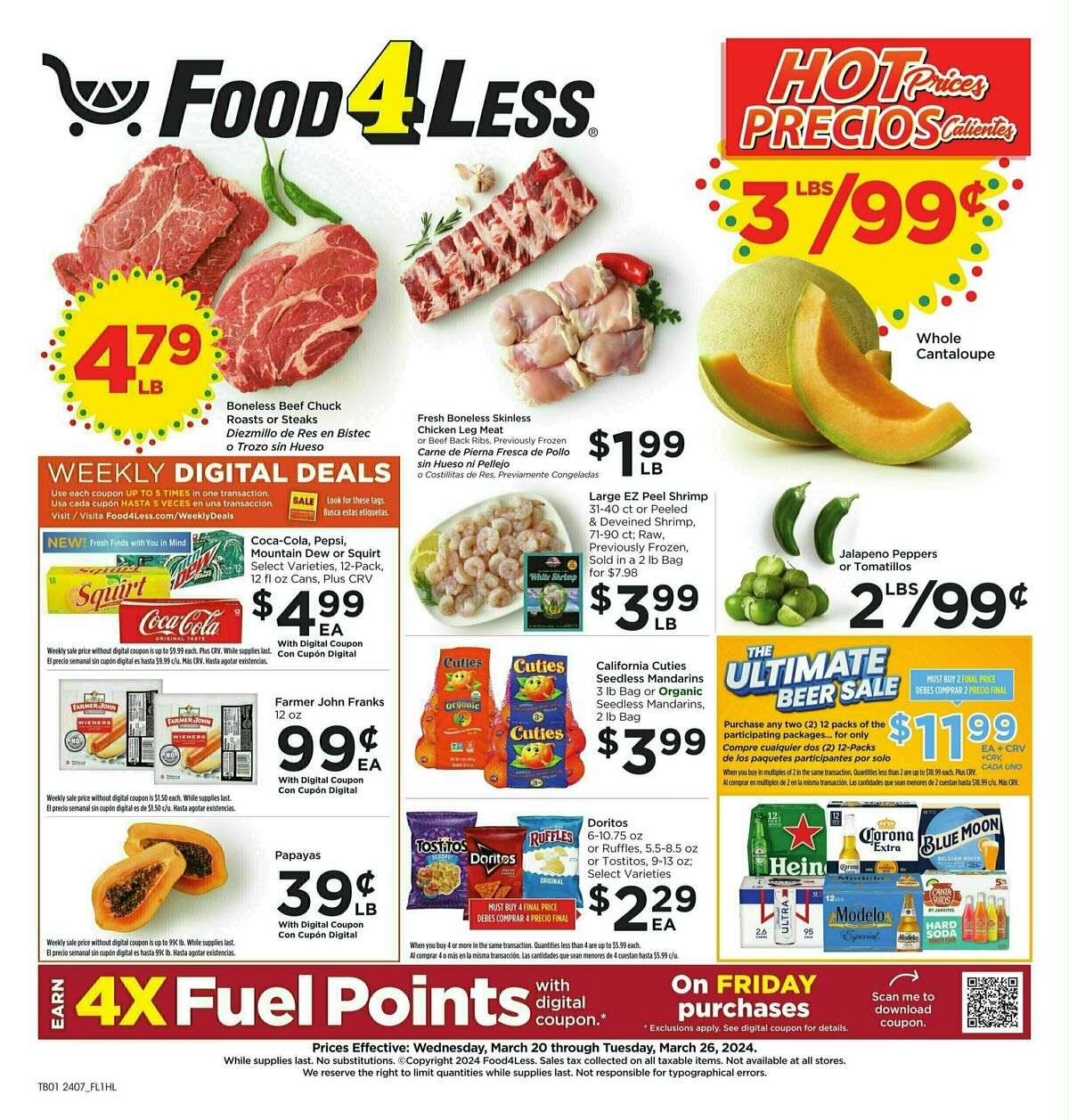 Food 4 Less Weekly Ad from March 20