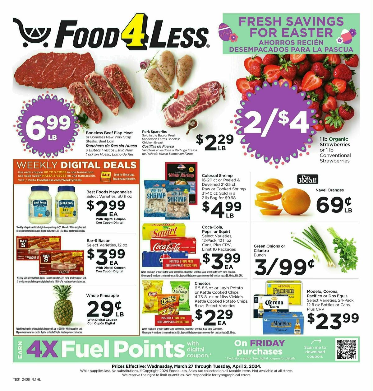 Food 4 Less Weekly Ad from March 27