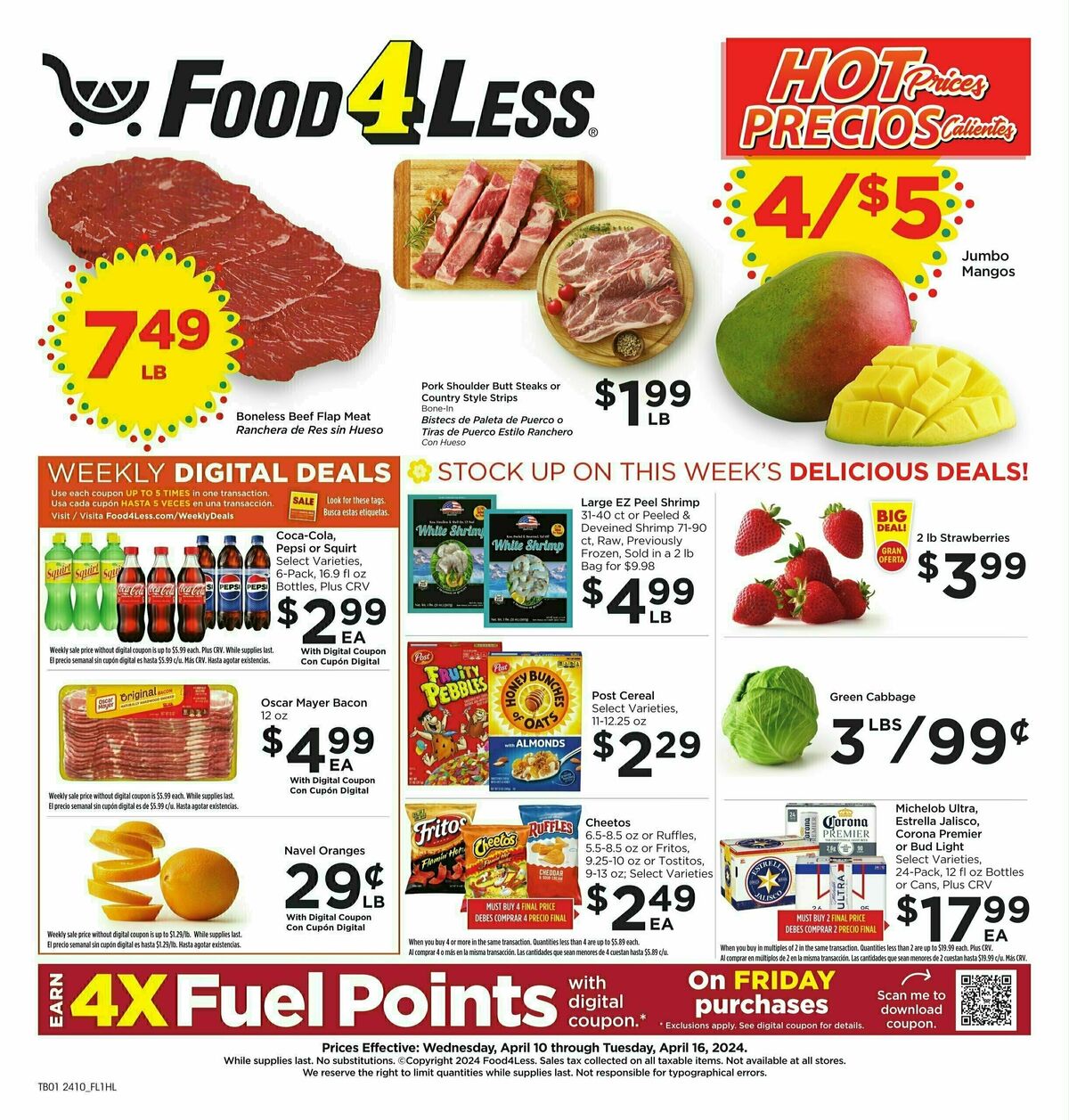 Food 4 Less Weekly Ad from April 10