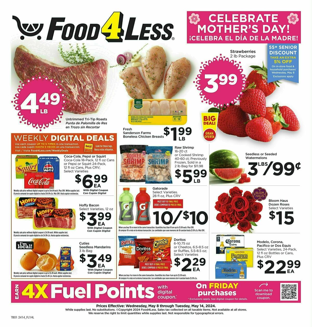 Food 4 Less Weekly Ad from May 8