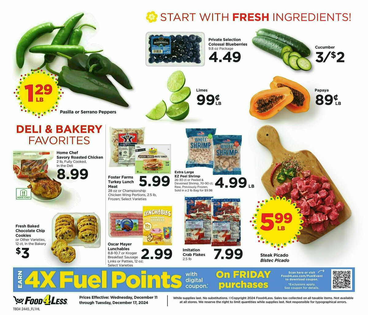 Food 4 Less Weekly Ad from December 11