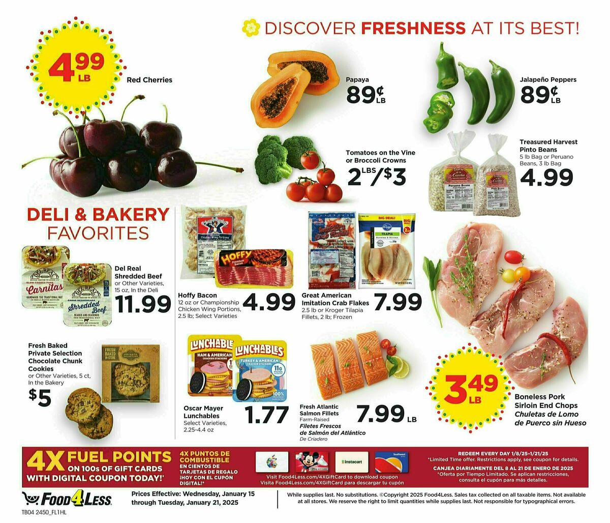 Food 4 Less Weekly Ad from January 15