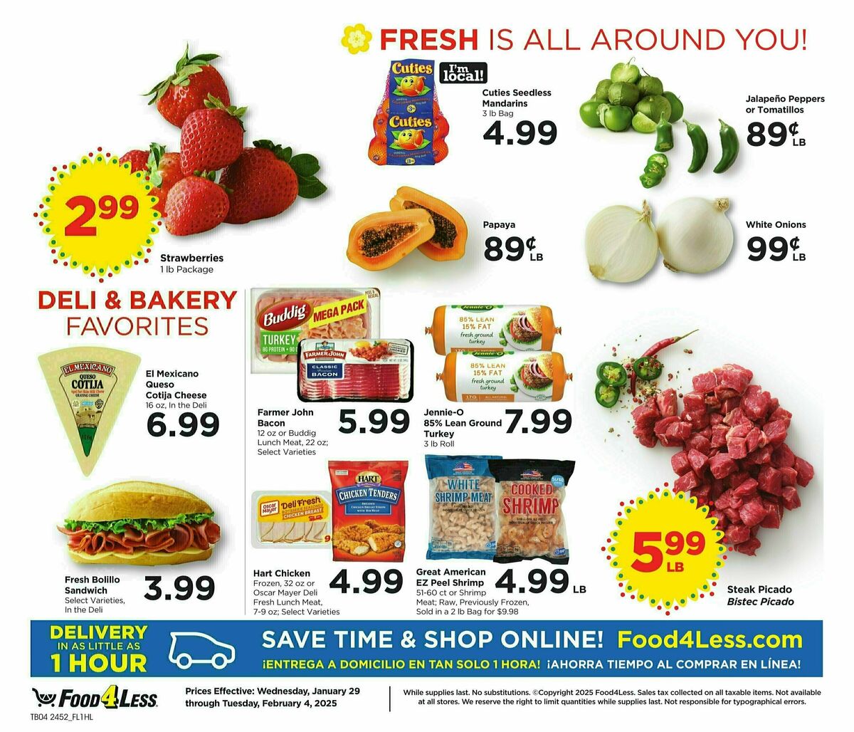 Food 4 Less Weekly Ad from January 29