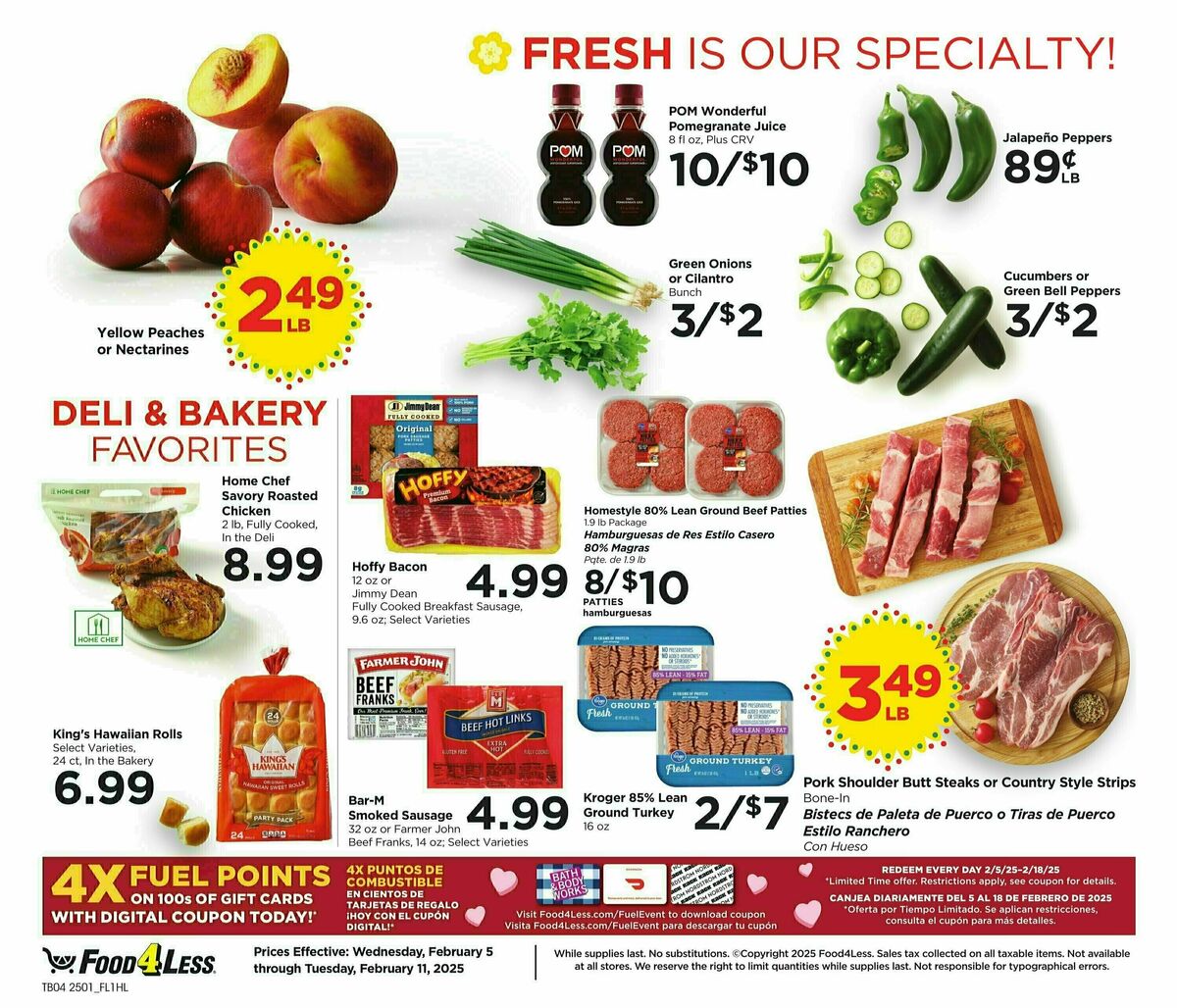 Food 4 Less Weekly Ad from February 5
