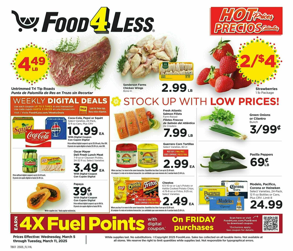 Food 4 Less Weekly Ad from March 5
