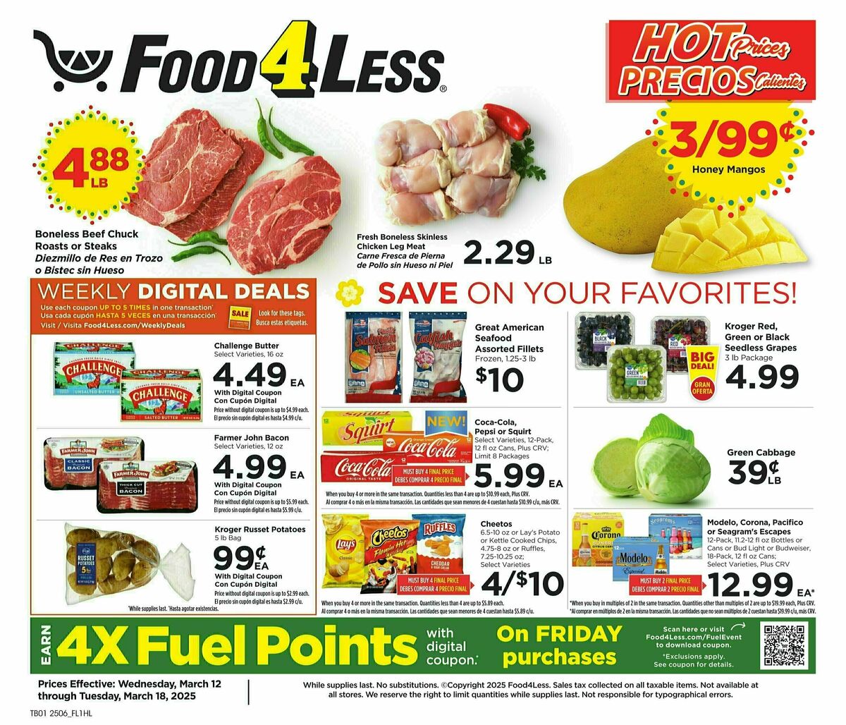 Food 4 Less Weekly Ad from March 12