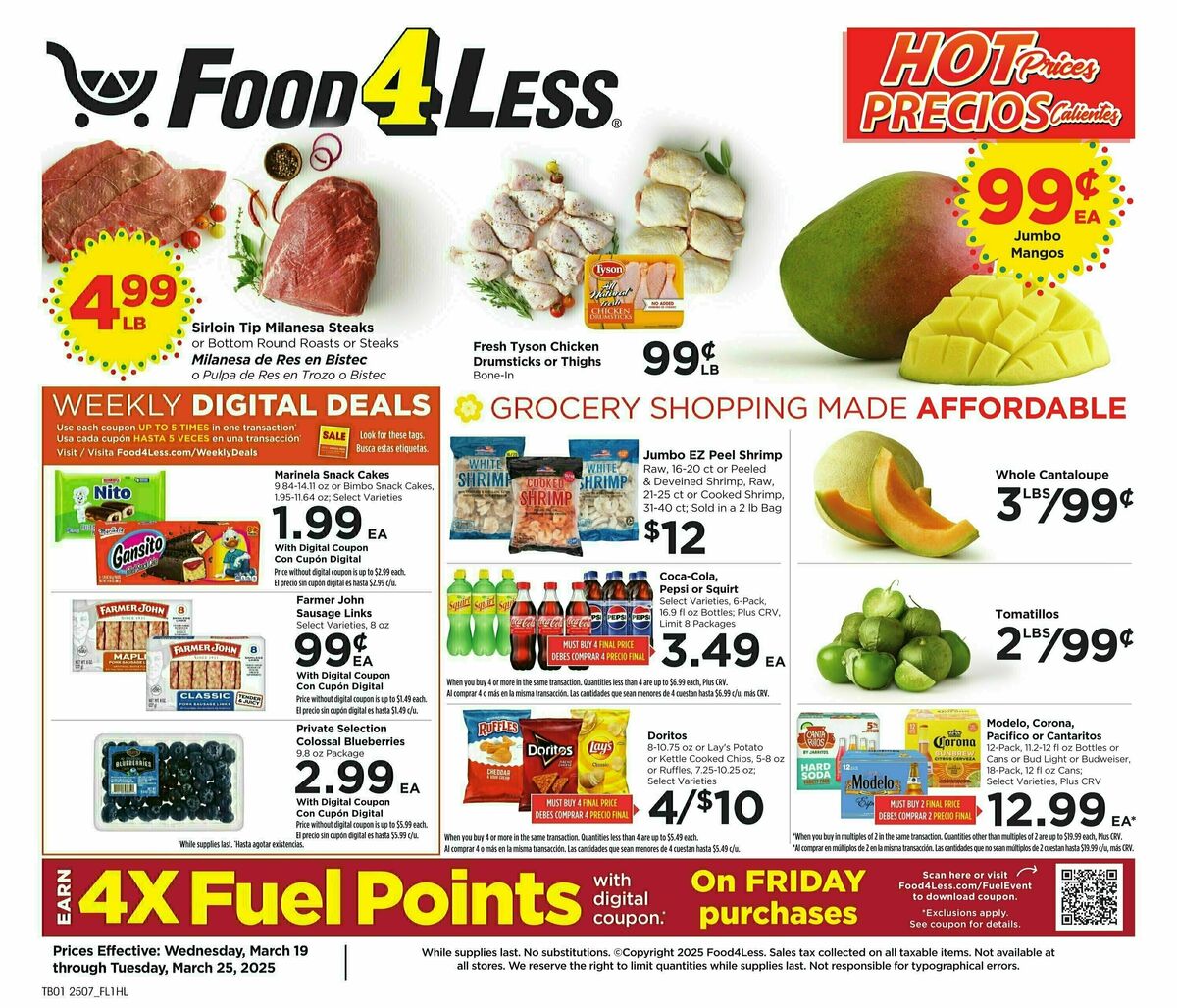 Food 4 Less Weekly Ad from March 19