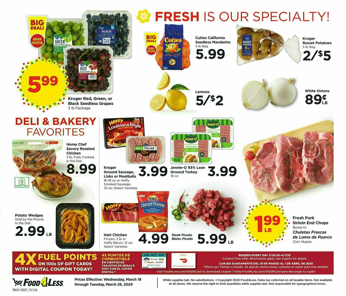Food 4 Less Weekly Ad from March 19