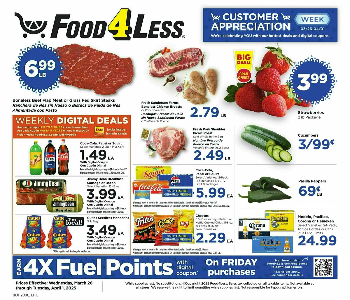 Food 4 Less Weekly Ad from March 26