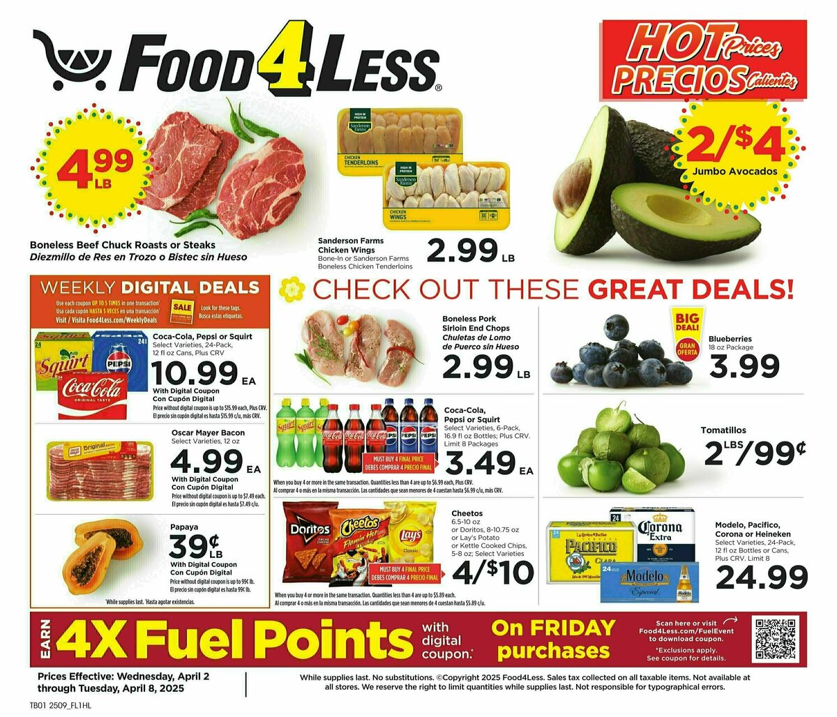 Food 4 Less Weekly Ad from April 2