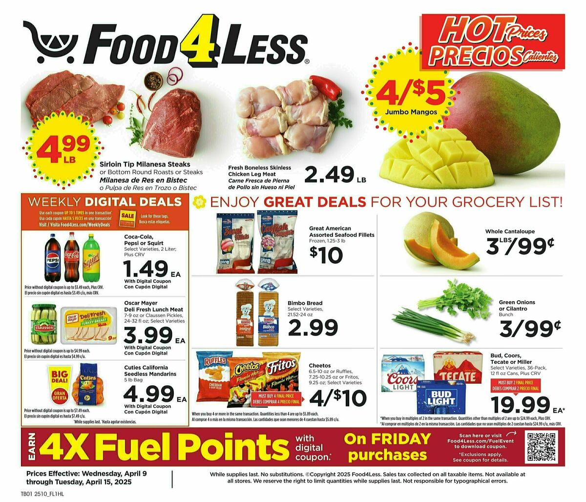 Food 4 Less Weekly Ad from April 9