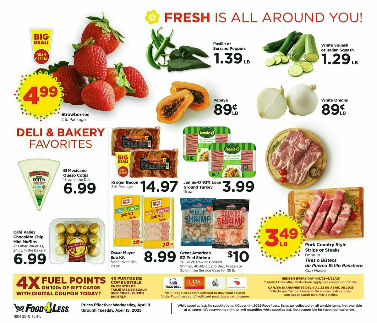 Food 4 Less Weekly Ad from April 9