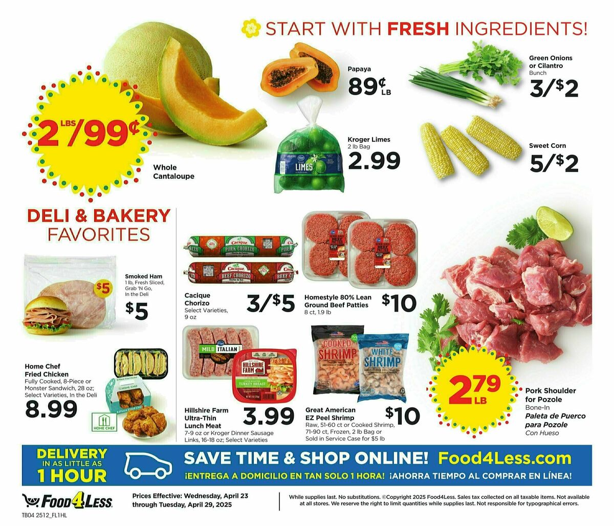 Food 4 Less Weekly Ad from April 23
