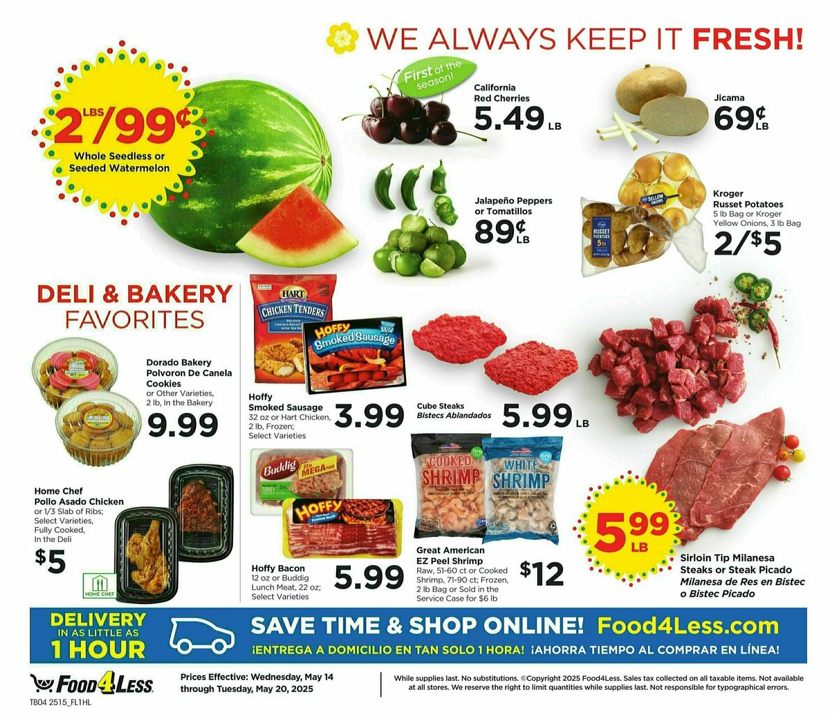 Food 4 Less Weekly Ad from May 14