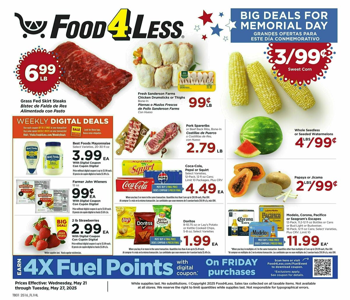 Food 4 Less Weekly Ad from May 21