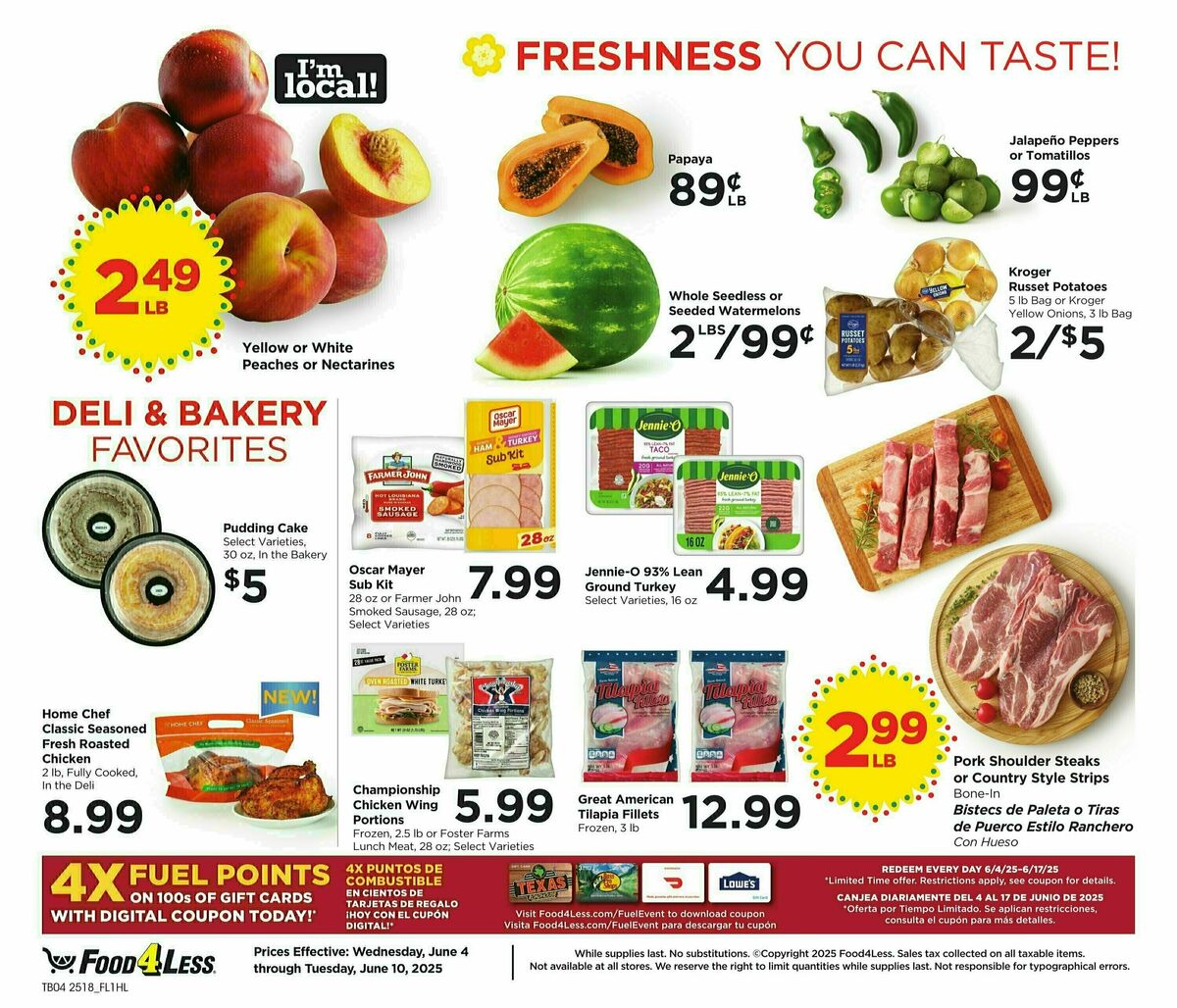 Food 4 Less Weekly Ad from June 4