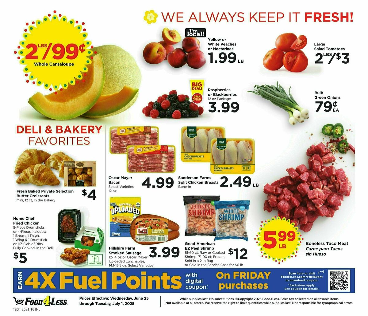 Food 4 Less Weekly Ad from June 25