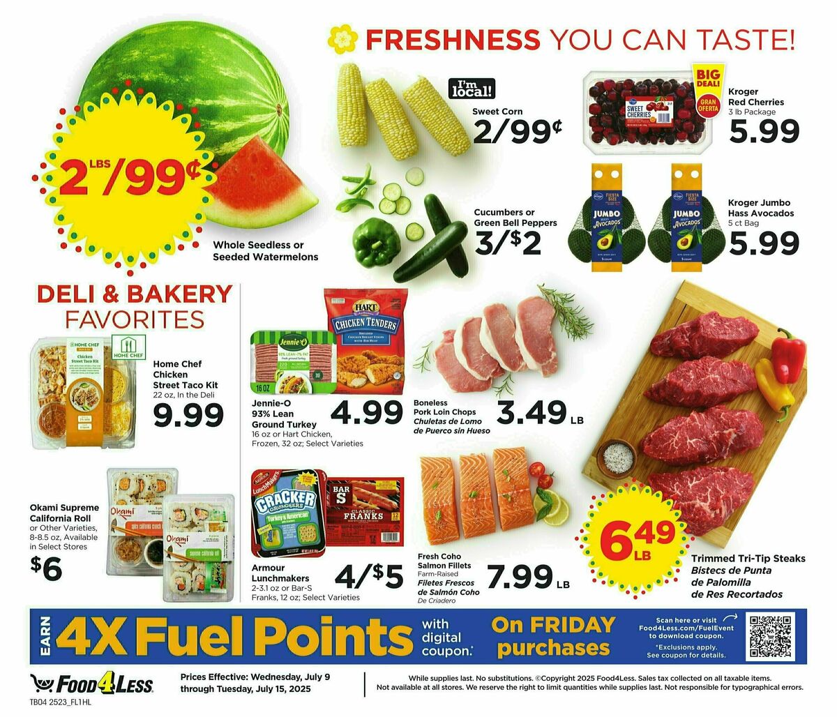 Food 4 Less Weekly Ad from July 9