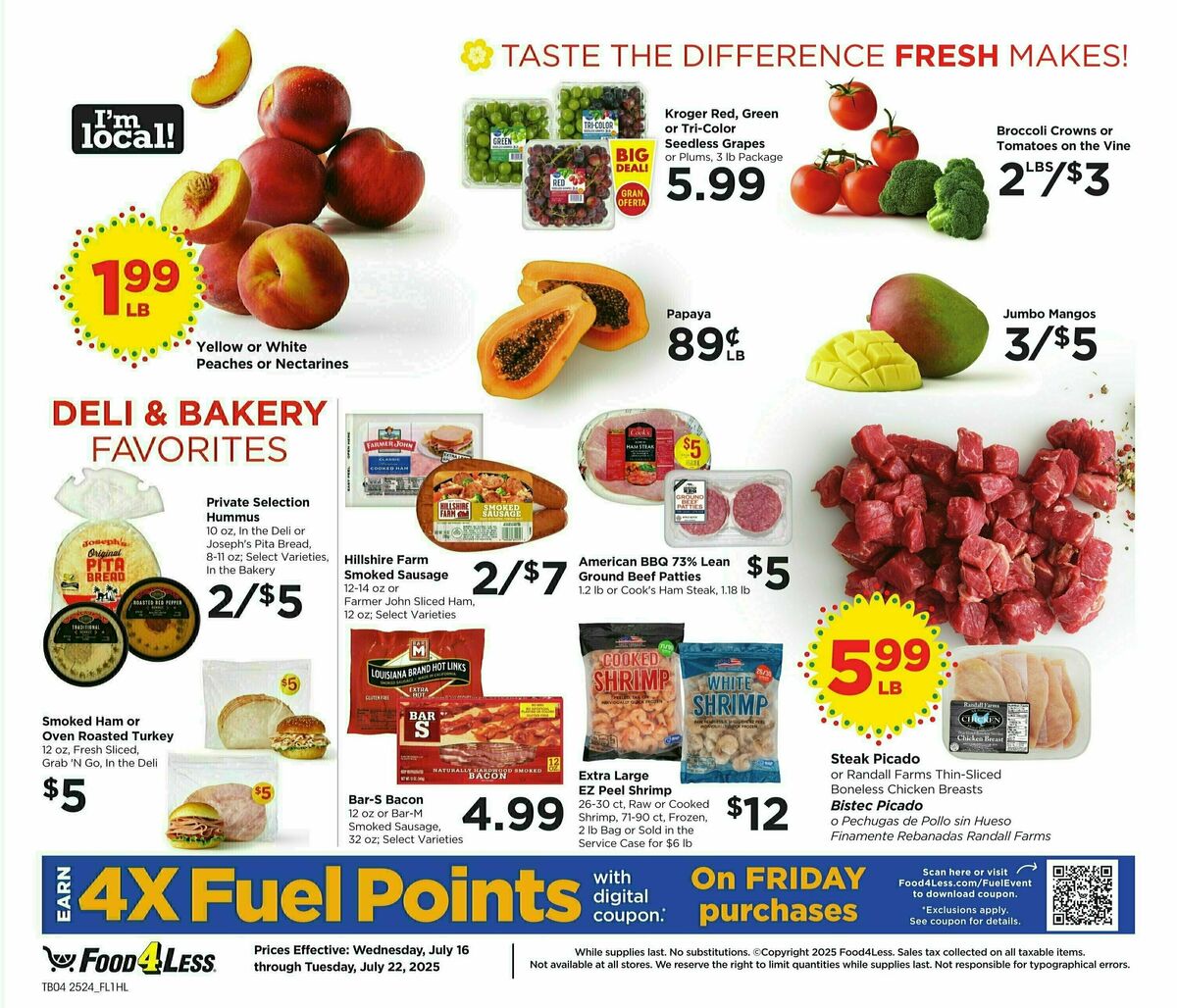 Food 4 Less Weekly Ad from July 16