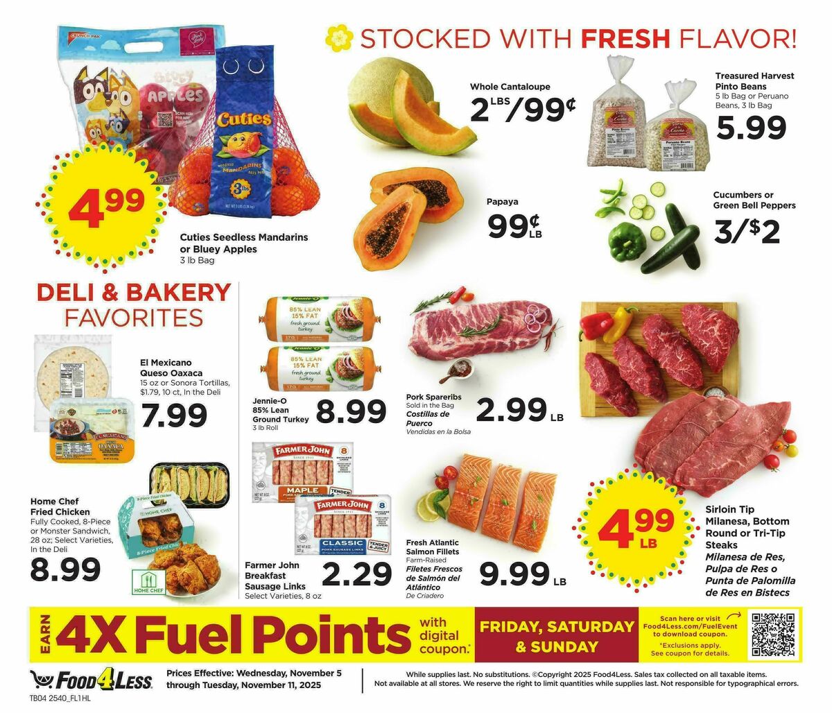 Food 4 Less Weekly Ad from November 5