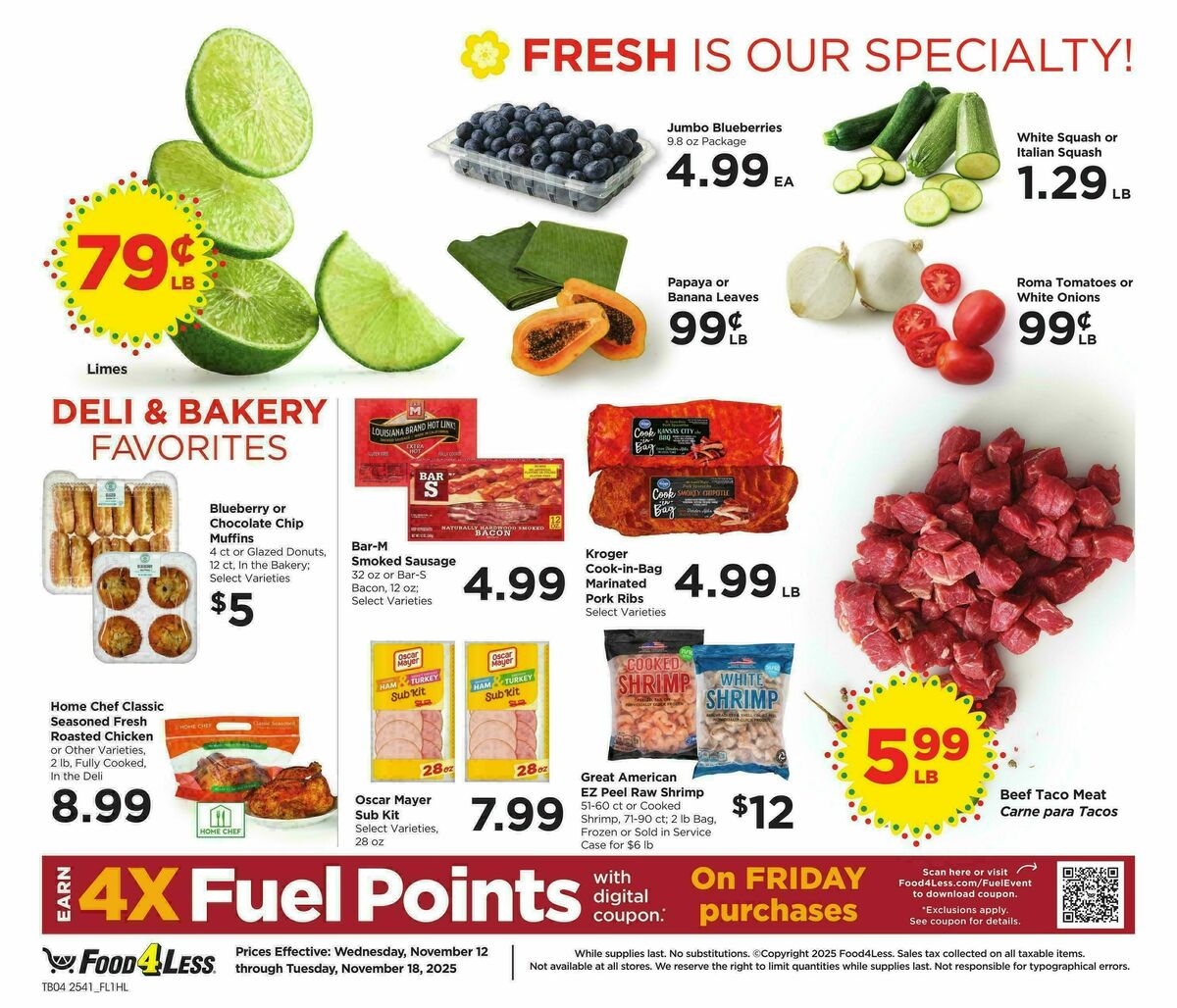 Food 4 Less Weekly Ad from November 12