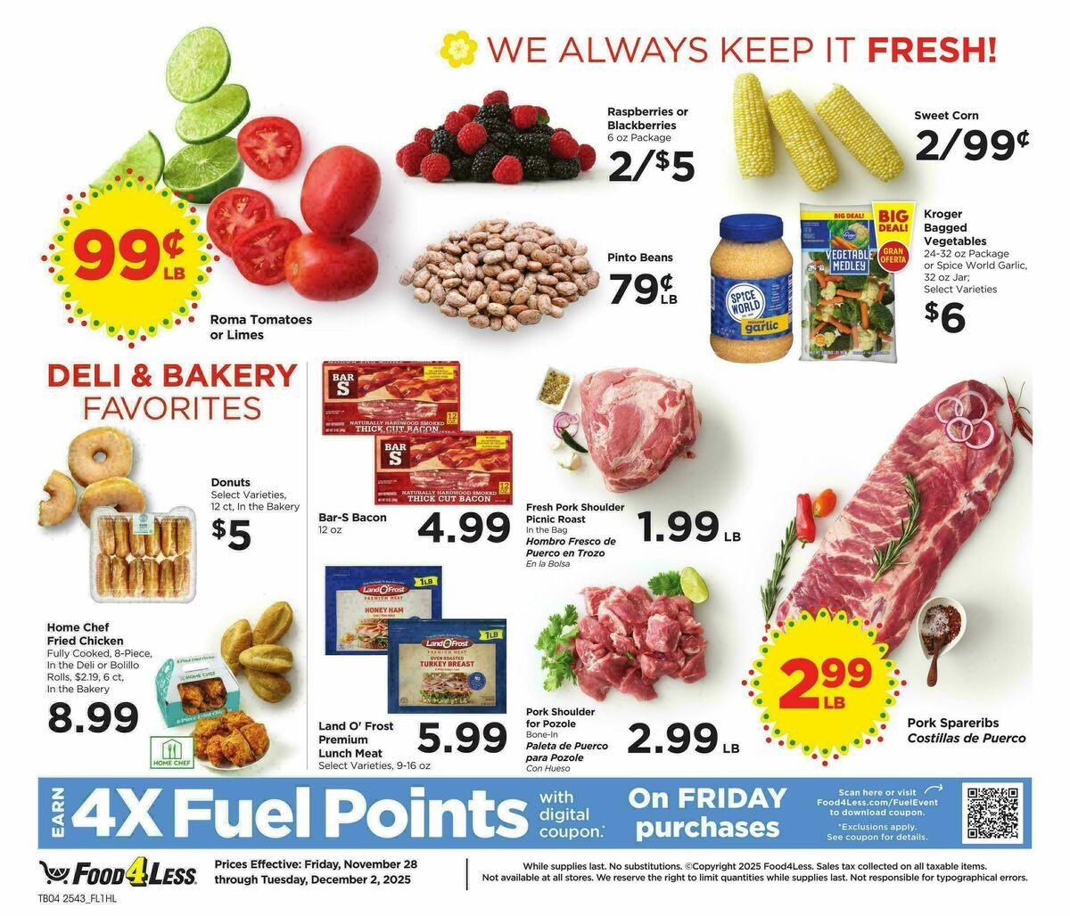 Food 4 Less Weekly Ad from November 28