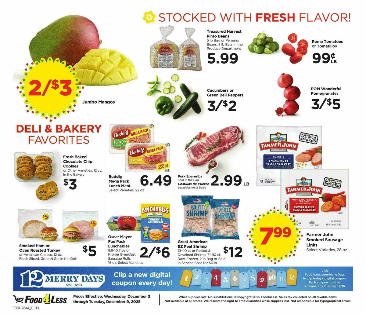 Food 4 Less Weekly Ad from December 3
