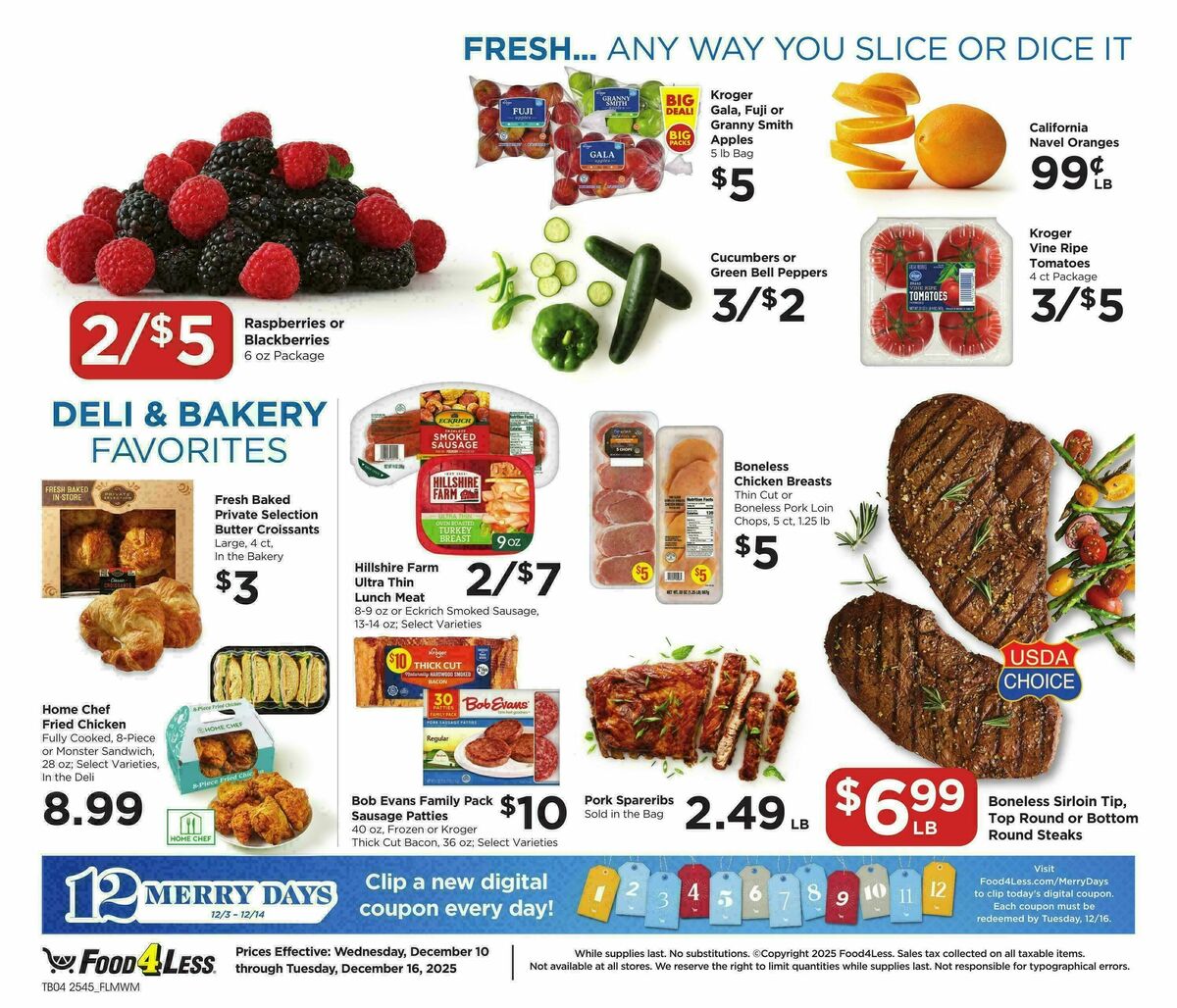 Food 4 Less Weekly Ad from December 10