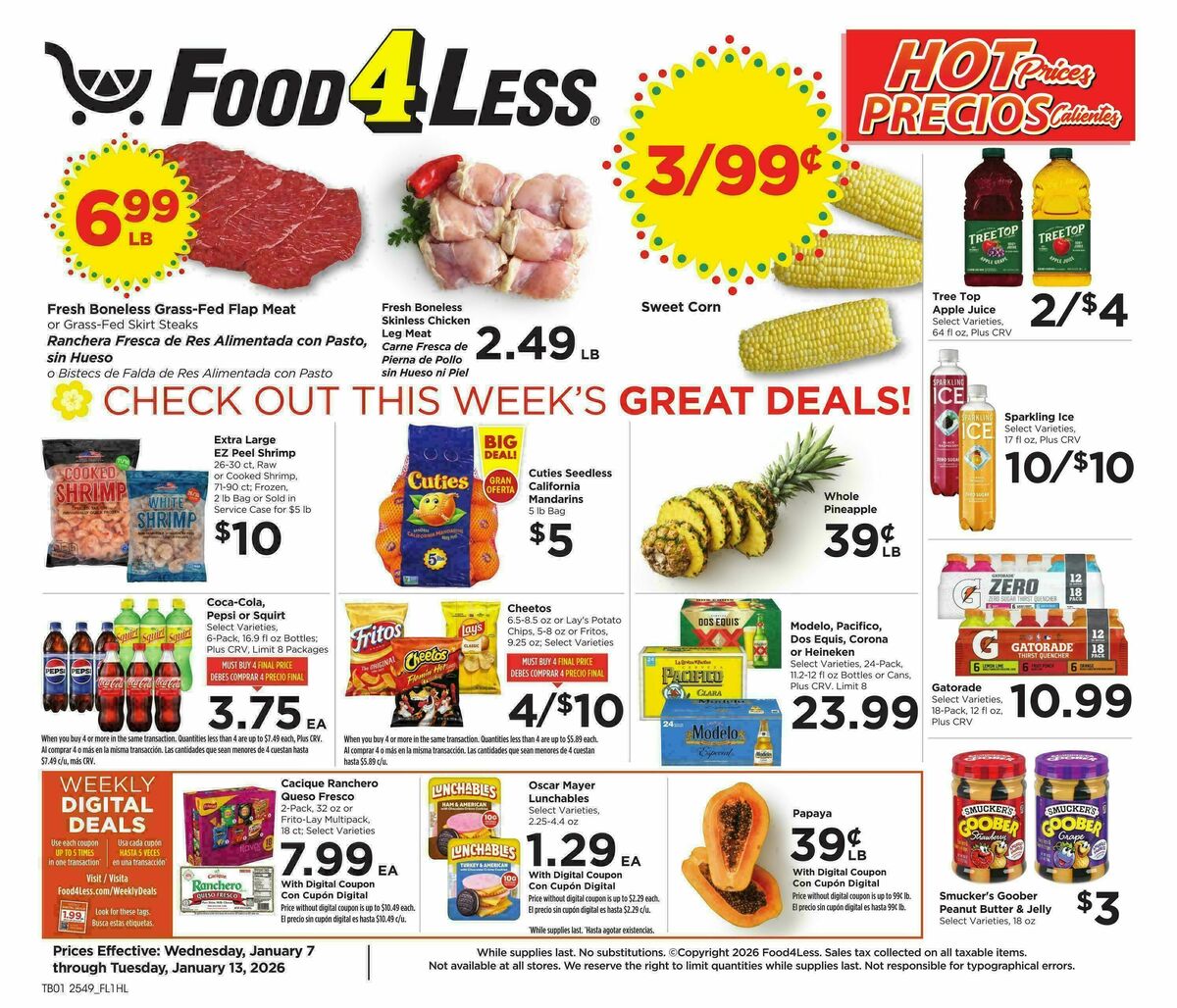 Food 4 Less Weekly Ad from January 7