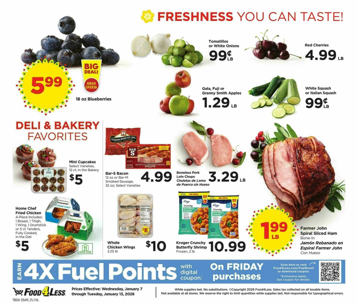 Food 4 Less Weekly Ad from January 7