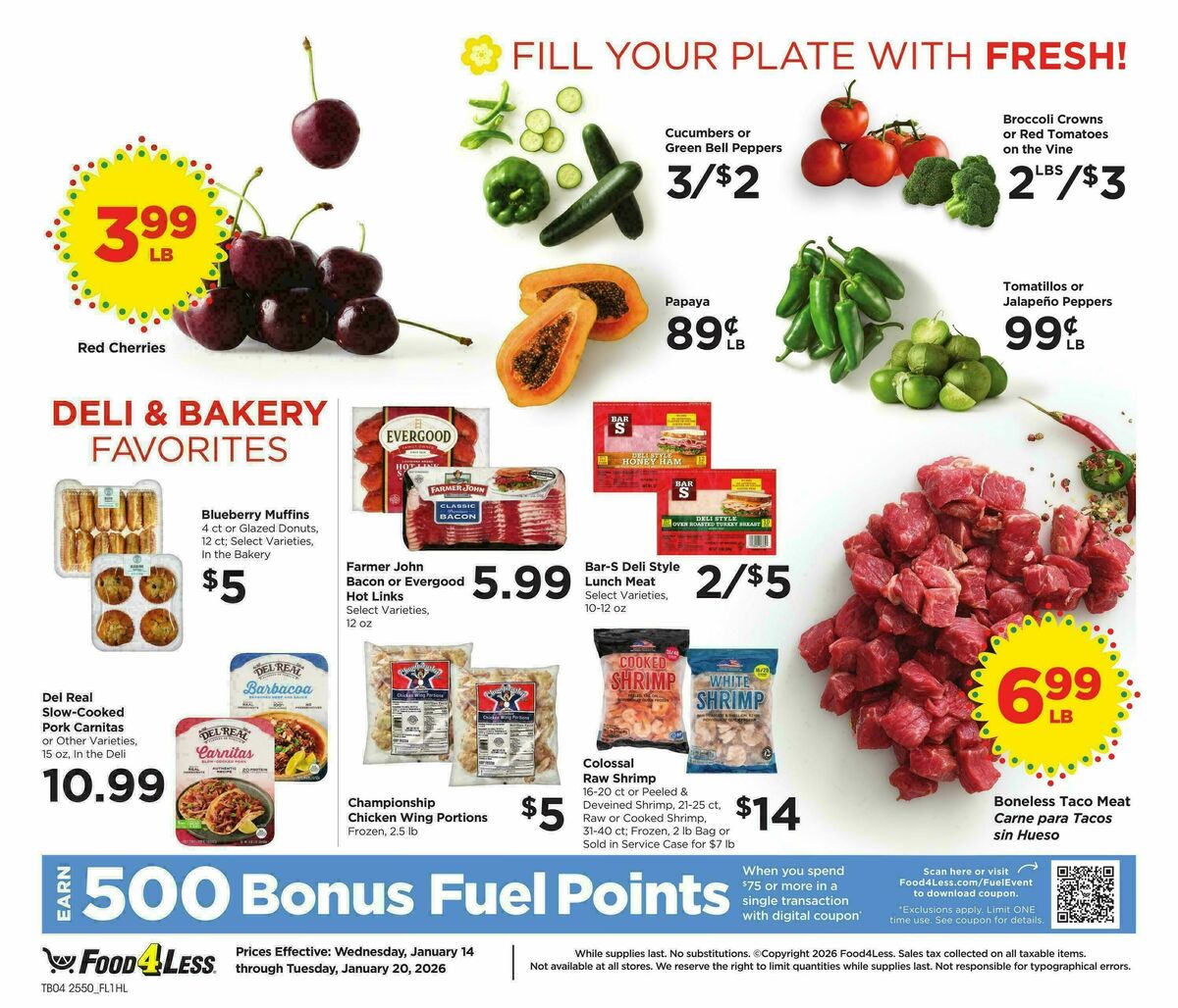 Food 4 Less Weekly Ad from January 14